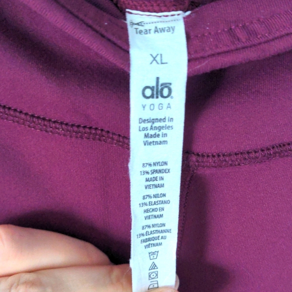 Alo flared yoga pants XL purple - Picture 2 of 4